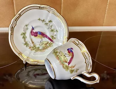 Buy Spode Bone China ‘Chelsea Bird’  Demitasse Cup And Saucer With Gold Trim • 35£