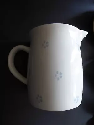 Buy Large Blue And White Milk Jug, Small Flowers, Height 16cm • 8.49£