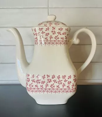 Buy English Ironstone Staffordshire Tableware Tea/Coffee Pot Provence Red Vintage • 30.88£