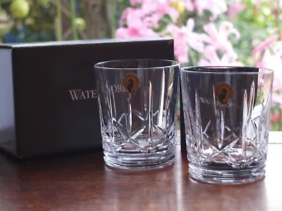 Buy Waterford Crystal Eimer Double Old Fashioned Whiskey Tumblers Set Of 2 New • 89£
