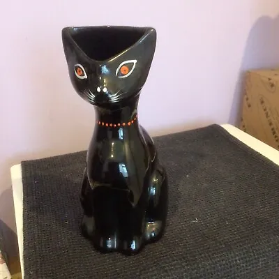 Buy Vintage Arthur Wood Siamese Black Cat Jug 8  Tall Good Condition • 6.99£