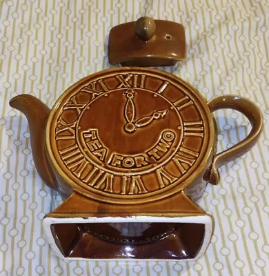 Buy Price Kensington “Tea For Two” Clock Face Teapot Made In England • 10£