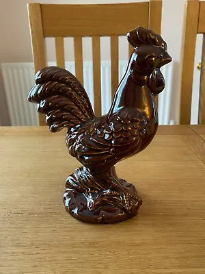 Buy Dartmouth Devon England Pottery, Vintage Brown Chicken Cockerel Rooster • 18£