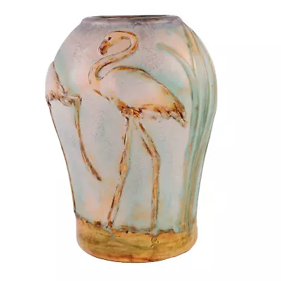 Buy Denby Pottery Flamingos Vase By Donald Gilbert Regent Pastel Circa 1933 • 550£