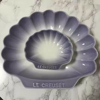 Buy Le Creuset Coquille Dish M S Size 2-piece Set Powder Purple Tableware Goods • 110.54£