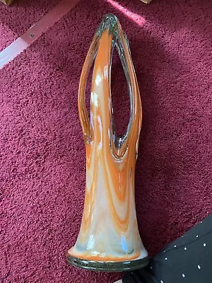 Buy 18” Handblown Art Glass Vase • 30.71£