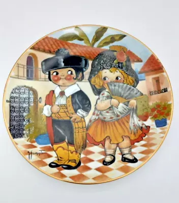 Buy Dolly Dingle Visits Spain World Traveler Plate Series First Edition COA 1981 • 24.02£
