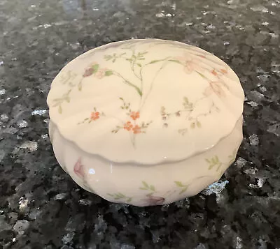 Buy Wedgewood Campion Round Fluted Lidded Trinket Box Porcelain Bone China • 6.90£