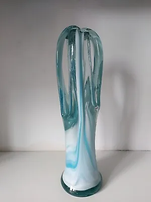 Buy Vintage Murano Spun Glass Vase Object D’art • 58.99£