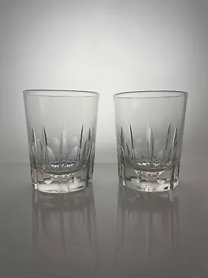 Buy Pair Of Antique Victorian Whisky Glass Tumblers | C1850 | Lead Crystal • 59.99£