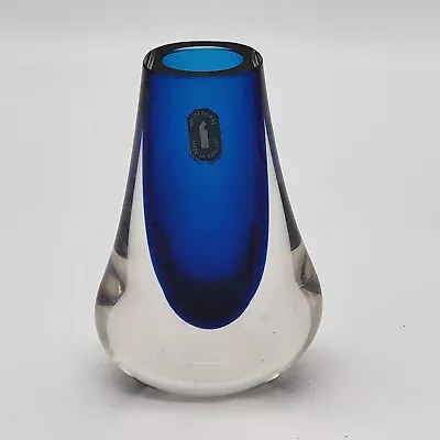 Buy Glass Vase Whitefriars Kingfisher Blue • 47£
