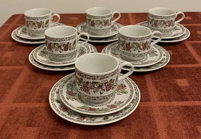 Buy 6 Broadhurst Indian Tree Trios, Cups, Saucers & Plates  • 8£