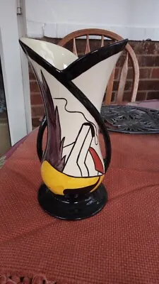 Buy Lorna Bailey House & Path Tulip Vase Old Ellgreave Signed By Lorna • 75£