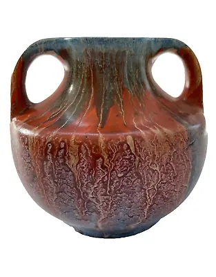 Buy Art Deco 1930s Wade Heath Orcadia 2-handled Vase Eye-catching Dripware Pattern • 39.50£