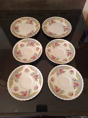 Buy Royal Stafford Regency Pattern 4 X Saucers And 2 X Side Plates • 2.50£
