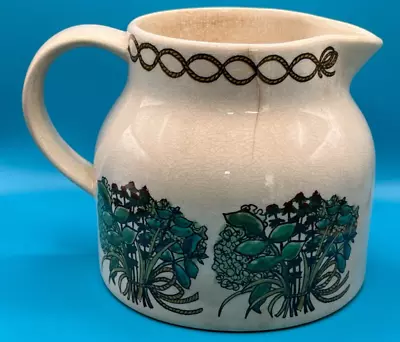 Buy Lovely Vintage Taunton Vale Pottery Milk / Cream Jug Herb Bouquet Design 500ml • 4.99£
