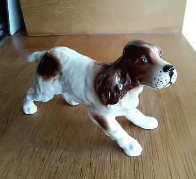 Buy 1950's Beswick Pottery Dog Brown And White Cocker Spaniel Running 1057 • 45£