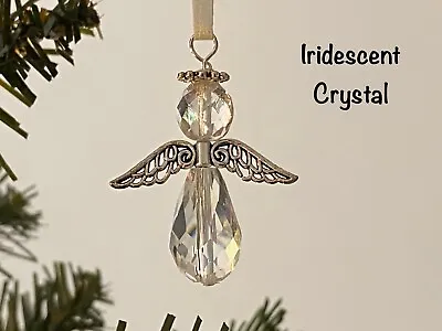 Buy Christmas Tree Glass Angel Ornament, Christmas Decoration, Keepsake Gift • 4.99£