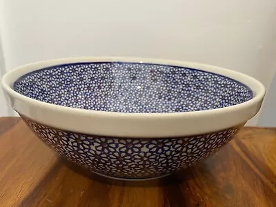 Buy Large Serving Bowl Handmade Polish Pottery Boleslawiec • 47£