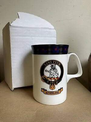 Buy China Tea Mug Sutherland Clan Crest Fine Bone Gold Rim Made In Scotland • 6£