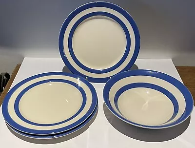 Buy Vintage T.g Green Cornishware Blue & White Plates/bowl • 4.99£