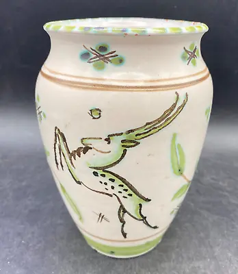 Buy Collard Vase Honiton Devon Ceramic Terracotta Pot Antelope Design Approx 6  Tall • 44.97£
