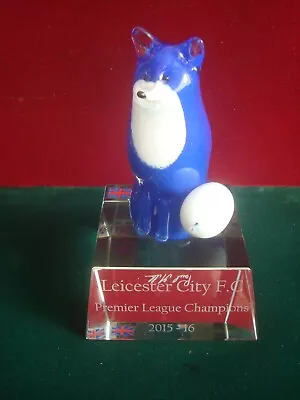 Buy Leicester City Premier League Champions 2015-16 Langham Glass Fox Ltd Edition • 125£