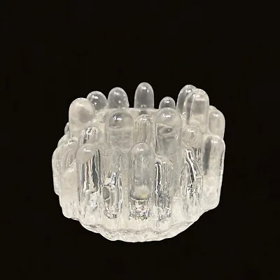 Buy Vintage Kosta Boda POLAR ICE Goran Warff Crystal Votive Candle Holder Art Glass • 23.96£