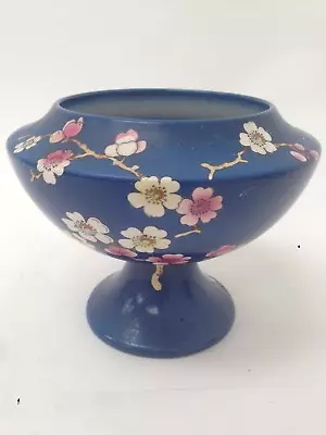 Buy Fenton Rialto Ware Vase 1920s Blue With Cherry Blossom British Art Pottery Co  • 9.99£