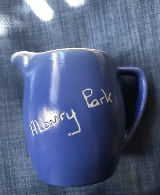 Buy Collectable Vintage Albury Park Blue & White Pottery Jug Devonshire Pottery • 0.65£