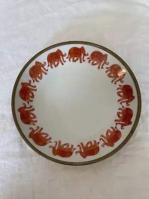 Buy Vtg Decorative Japanese Porcelain Ware Elephant Parade Walking 7 5/8” Bowl • 48.02£