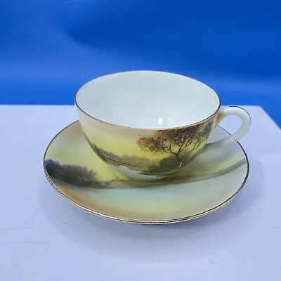 Buy Noritake Tea Cup & Saucer Japanese China Plate Floral Flowers Gilding Vintage • 14.38£