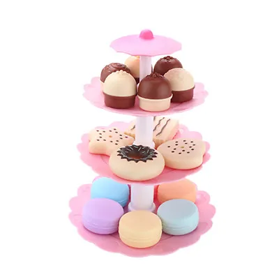 Buy Kids Children Cake Desserts Tower Party Tea Set Pretend Role Play Food Toys • 13.13£