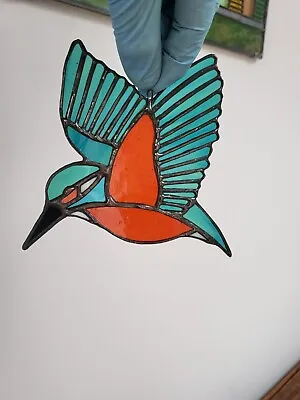 Buy Stained Glass Kingfisher Suncatcher • 22.50£