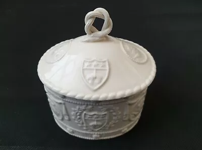 Buy Vintage Leedsware Creamware Pot With Motifs And Lid With Twisted Handle  • 34.99£