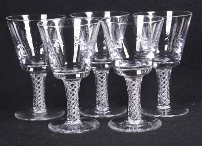 Buy Lot Of (5) Vintage Stuart AIR TWIST Clear COCKTAIL HIGHBALL GLASSES 5 H • 83.49£
