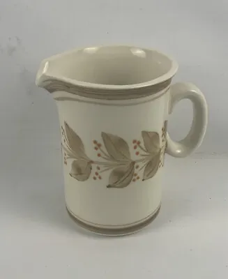 Buy Vintage Jersey Pottery Leaf Pattern Milk Jug Good Condition • 7.99£