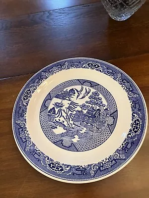 Buy 12” Round Platter Blue Willow Ware By Royal China Perfect • 19£