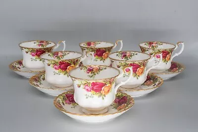 Buy 6 Royal Albert Old Country Roses Teacups & Saucers 1st Quality 1962 - 73 VGC • 40£