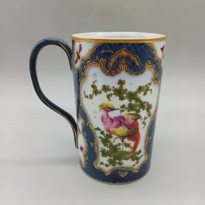 Buy Antique 18th Century Worcester Porcelain Exotic Bird Tankard • 25£