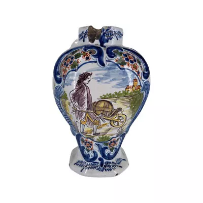 Buy Cornet Vase 19th Century France Delft Style • 36.92£