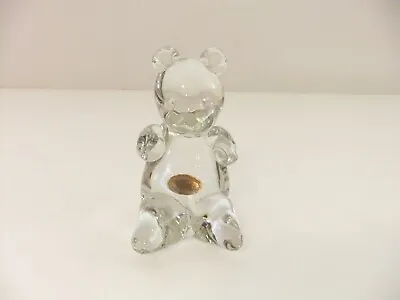 Buy Wedgwood Clear Glass Teddy Bear Paperweight Ornament Figure Figurine • 15.18£