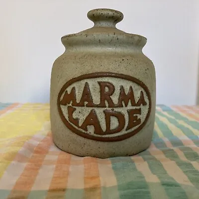 Buy Vintage 1970s Cornish Tremar Pottery Stoneware Marmalade Pot With Lid • 6.99£