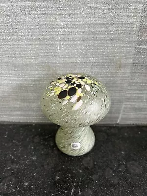 Buy Vintage Boda Of Sweden Art Glass Button Mushroom Paperweight • 39.99£