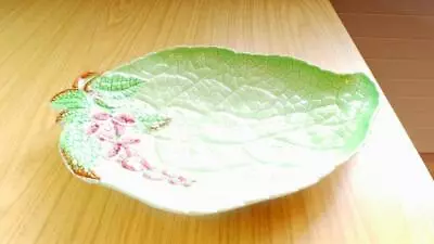 Buy BC649: Carlton Ware Australian Design Green Foxglove Leaf Dish No 1870 • 8£