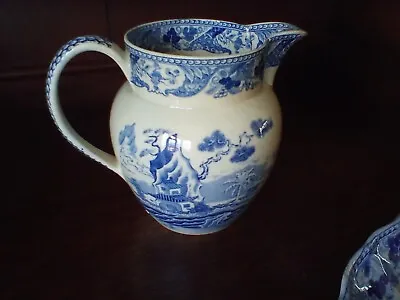 Buy Wedgwood AF Jug 5 Inches Antique Pottery Pearlware Blue White Transfer Printed  • 5.99£