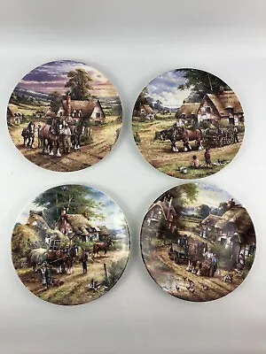 Buy Royal Doulton 4 X Set Decorative Collectors Plate Edition Horses Bone China A113 • 8.55£