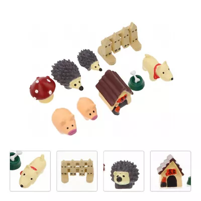 Buy  9 Pcs Pvc Ornaments Mini Mushrooms Small Dog Accessories Animal Figurines • 7.48£