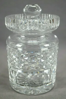 Buy Signed Waterford Clear Cut Crystal Diamonds & Lines Giftware Honey Jar C • 47.44£