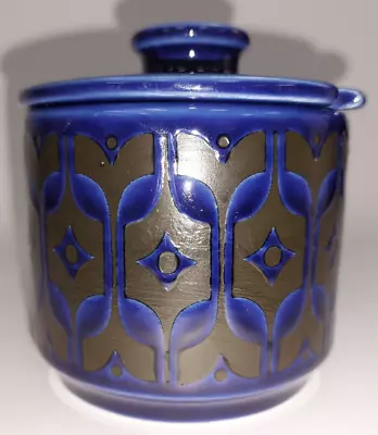 Buy Hornsea Heirloom Midnight Blue Preserve Pot E13 P980 • 5.95£